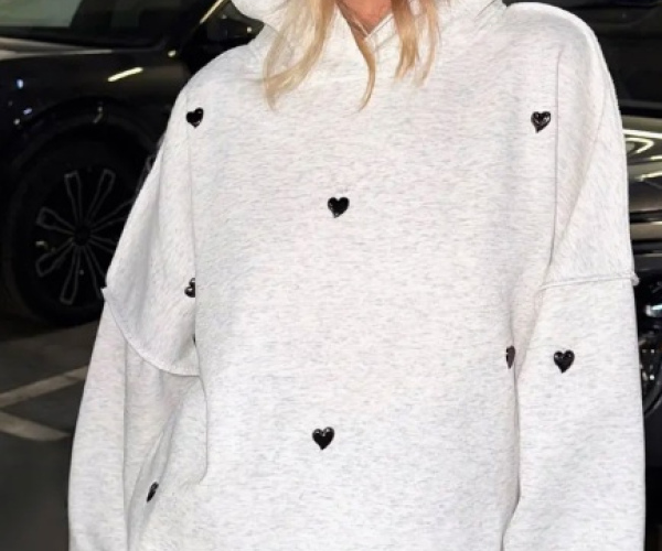 комплект женский худи и брюки цвет розовый (1)